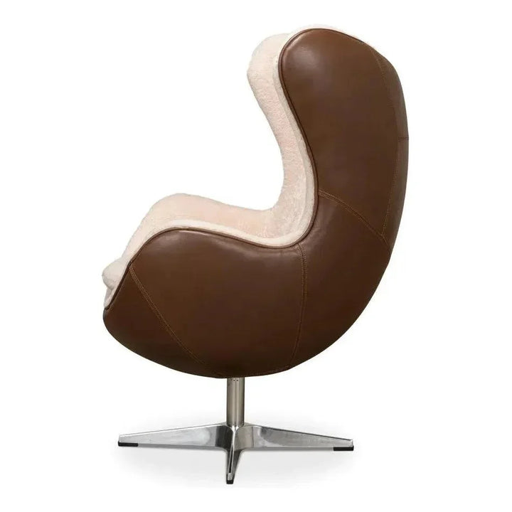 Jacobean Mid 20th Century Egg Chair - LOOMLAN - Sarreid - Accent Chairs