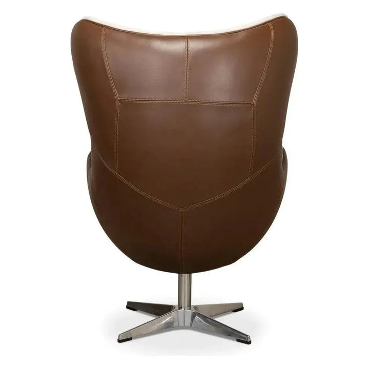 Jacobean Mid 20th Century Egg Chair - LOOMLAN - Sarreid - Accent Chairs