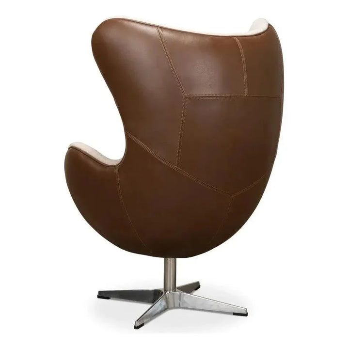 Jacobean Mid 20th Century Egg Chair - LOOMLAN - Sarreid - Accent Chairs