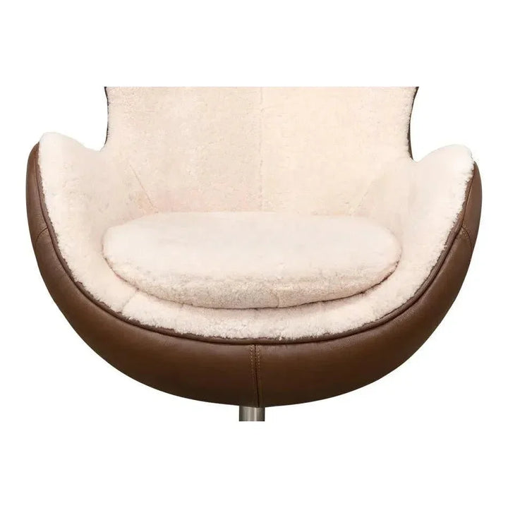 Jacobean Mid 20th Century Egg Chair - LOOMLAN - Sarreid - Accent Chairs