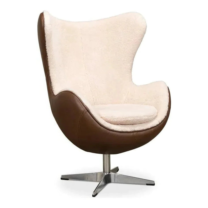 Jacobean Mid 20th Century Egg Chair - LOOMLAN - Sarreid - Accent Chairs