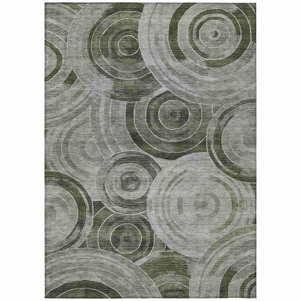 Jaelain Taupe Washable Indoor-Outdoor Rug