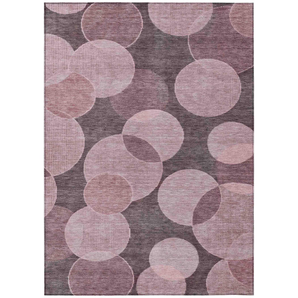 Jaelanor Pink Washable Indoor-Outdoor Rug