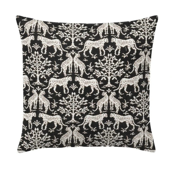 Jaipur Frame Onyx Handmade Outdoor Pillow-Outdoor Pillows-Earnest Collection-20" Square-LOOMLAN