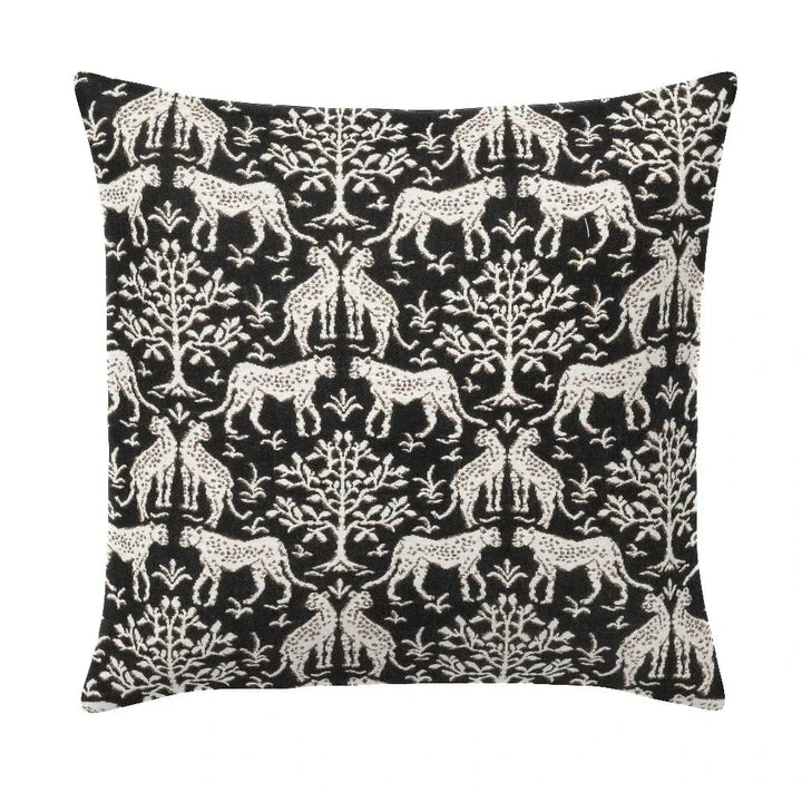 Jaipur Frame Onyx Handmade Outdoor Pillow-Outdoor Pillows-Earnest Collection-20" Square-LOOMLAN