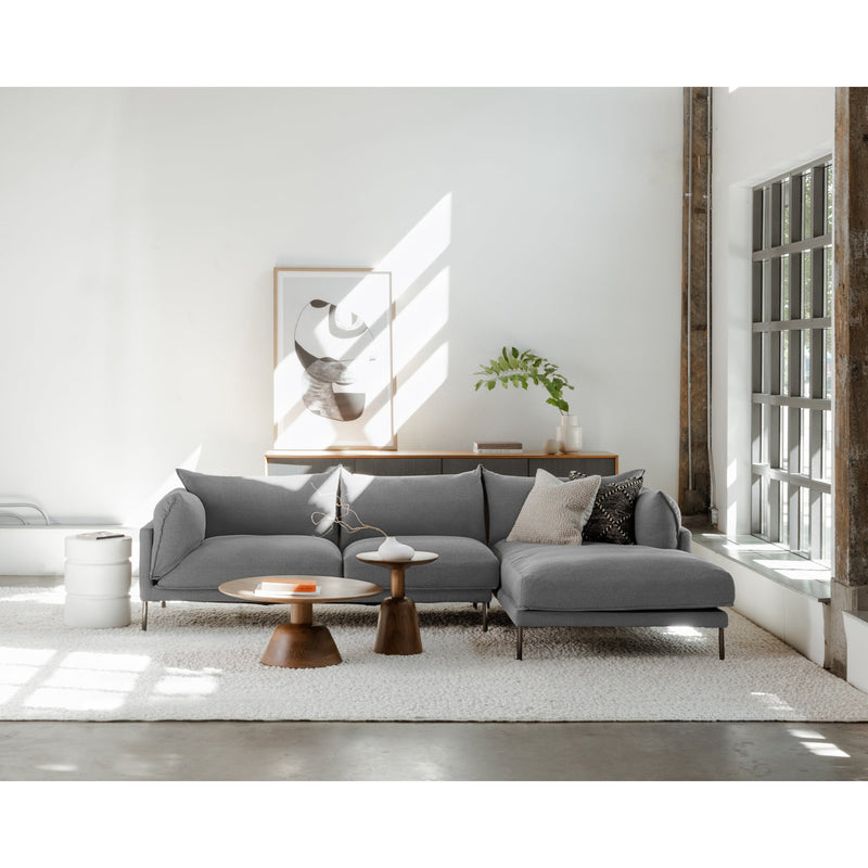  Jamara Grey Sectional Sofa Charcoal Right Moe' Home