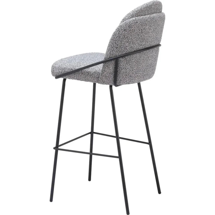 Jambi Barstool (Set of 2) Black & White - LOOMLAN - Zuo Modern - Bar Stools