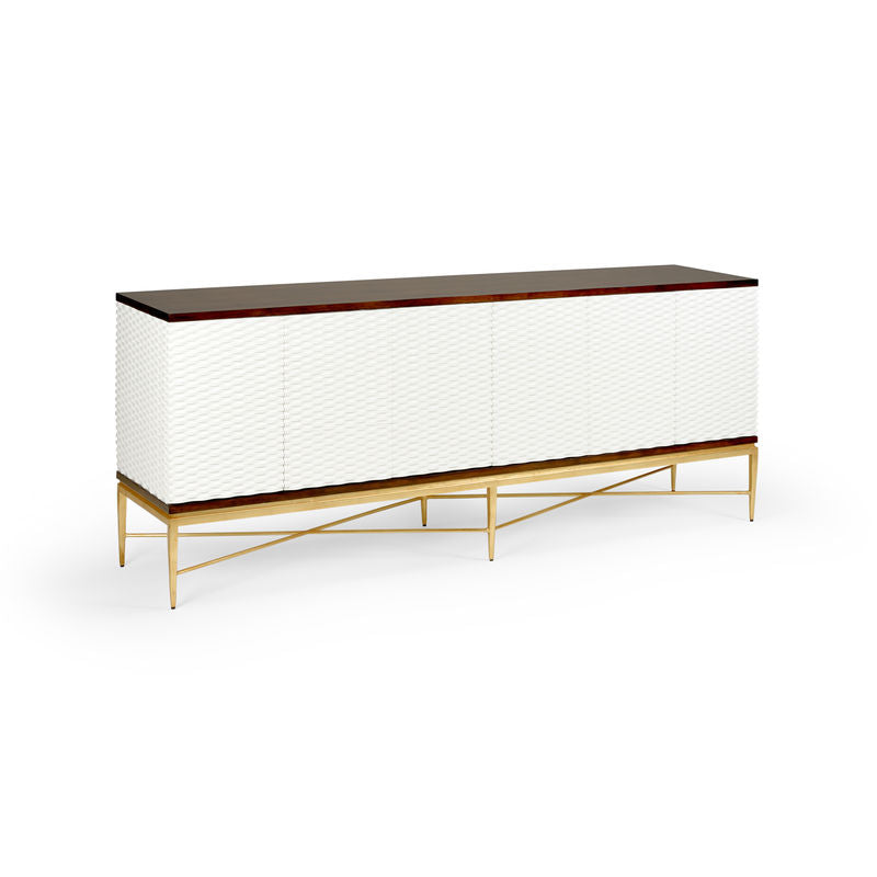 James Wooden White Sideboard-Sideboards-Chelsea House-LOOMLAN