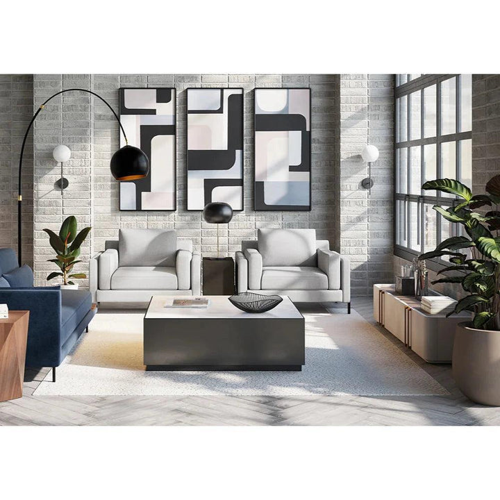 Jamille Media Console & Cabinet Soft Close Doors - LOOMLAN - SUNPAN - TV Stands & Media Centers