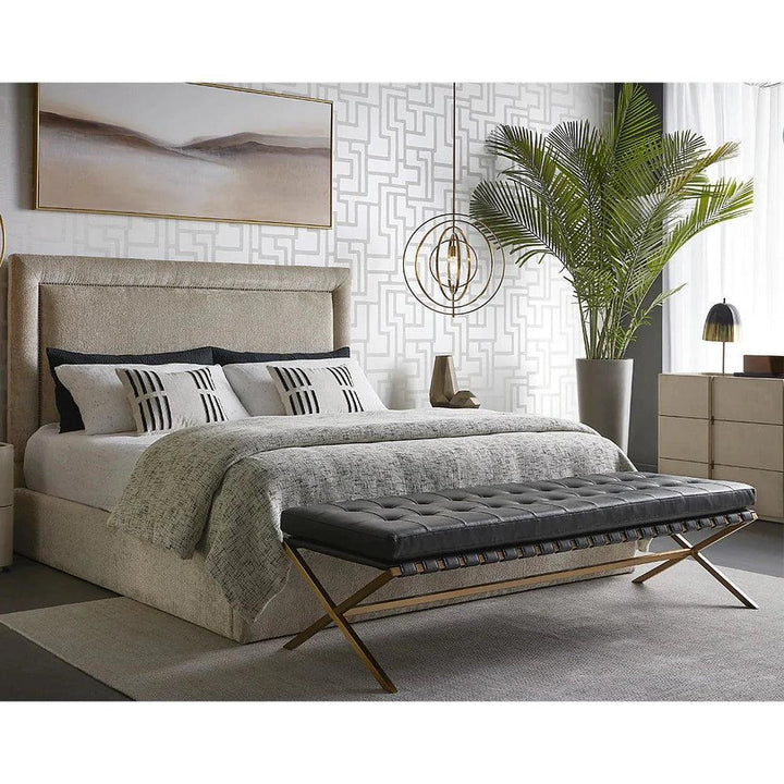 Jamille Leather Dresser Soft Closing Drawers - LOOMLAN - SUNPAN - Dressers