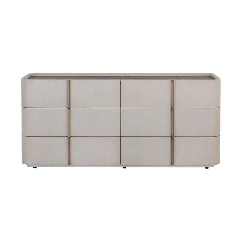 Jamille Leather Dresser Soft Closing Drawers