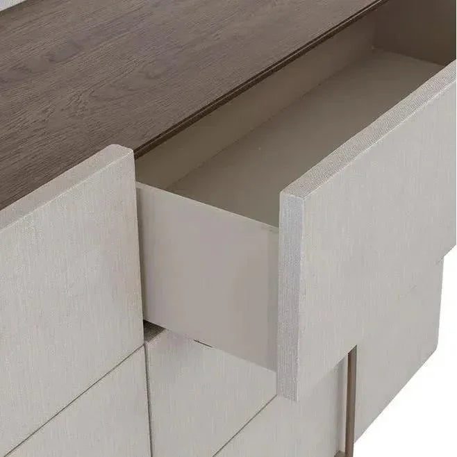 Jamille Leather Dresser Soft Closing Drawers - LOOMLAN - SUNPAN - Dressers