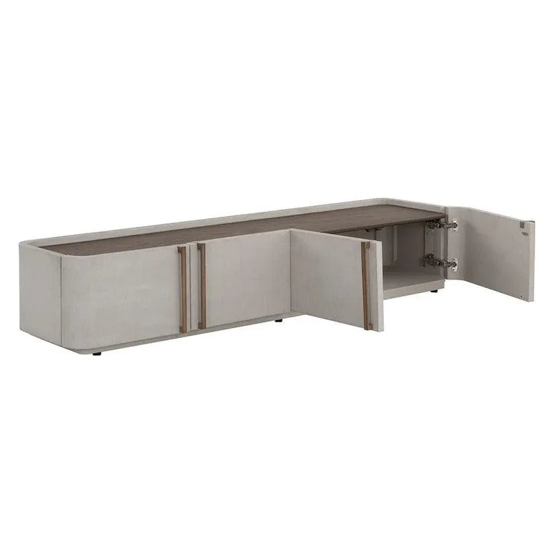 Jamille Media Console & Cabinet Soft Close Doors-TV Stands & Media Centers-SUNPAN-LOOMLAN