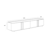 Jamille Media Console & Cabinet Soft Close Doors-TV Stands & Media Centers-SUNPAN-LOOMLAN