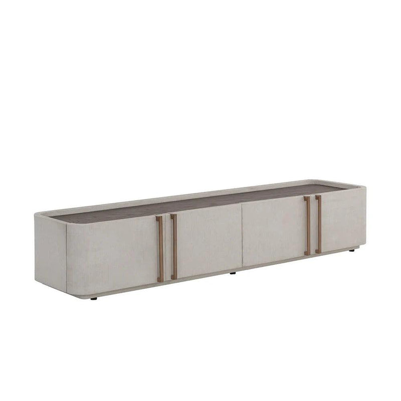 Jamille Media Console & Cabinet Soft Close Doors-TV Stands & Media Centers-SUNPAN-LOOMLAN