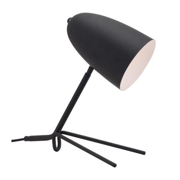 Jamison Table Lamp Matte Black Table Lamps LOOMLAN By Zuo Modern