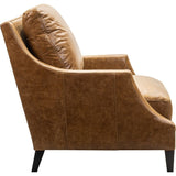 Jane Classic Design Leather Chair-Club Chairs-Olivia + Quinn-LOOMLAN