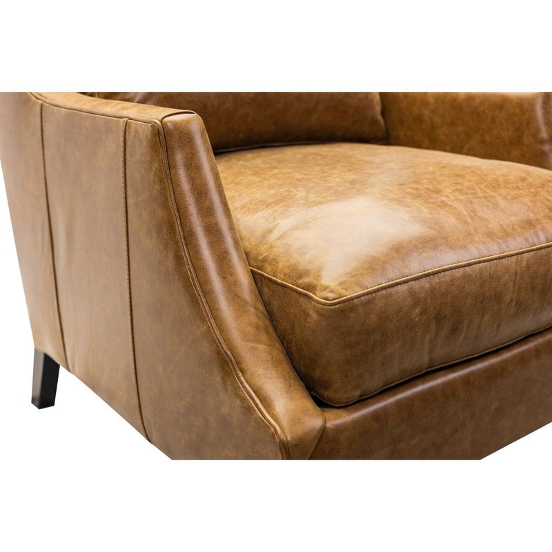 Jane Classic Design Leather Chair-Club Chairs-Olivia + Quinn-LOOMLAN