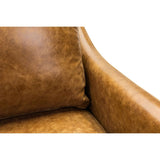 Jane Classic Design Leather Chair-Club Chairs-Olivia + Quinn-LOOMLAN