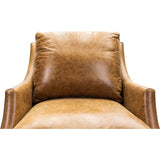 Jane Classic Design Leather Chair-Club Chairs-Olivia + Quinn-LOOMLAN