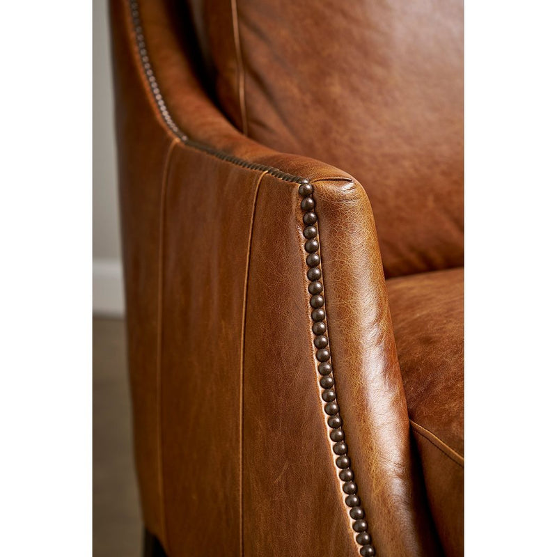 Jane Classic Design Leather Chair-Club Chairs-Olivia + Quinn-LOOMLAN