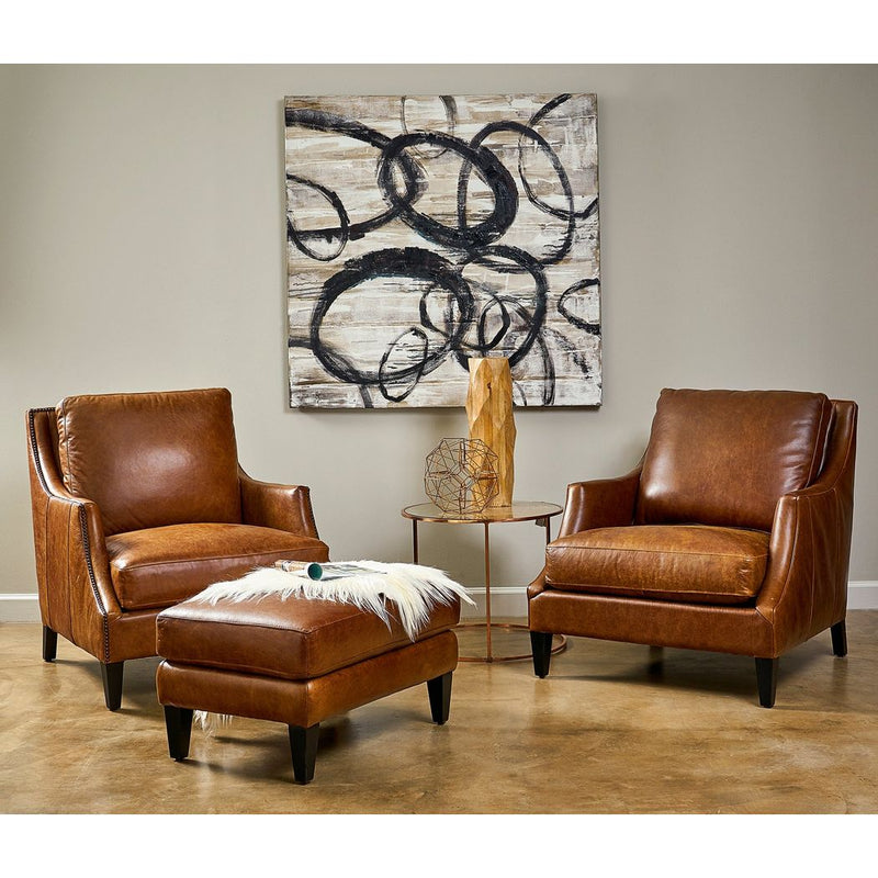 Jane Classic Design Leather Chair-Club Chairs-Olivia + Quinn-LOOMLAN