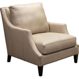 Jane Classic Design Leather Chair-Club Chairs-Olivia + Quinn-With Welt-Morgan Flax-LOOMLAN