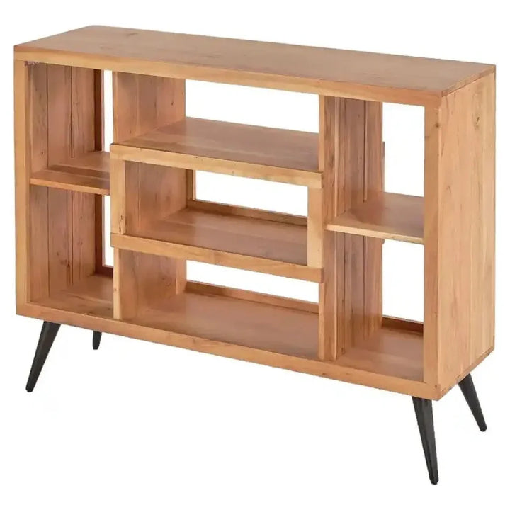 Jarira Cubby Shelved Wood Etagere-Etageres-LOOMLAN-LOOMLAN
