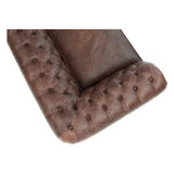 108" Vintage Brown Leather Chesterfield Sofa Made to Order Sofas & Loveseats LOOMLAN By Uptown Sebastian