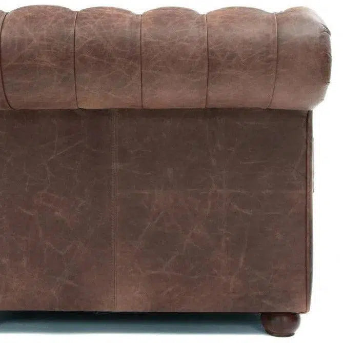 Jason Brown Leather Chesterfield Sofa Made to Order