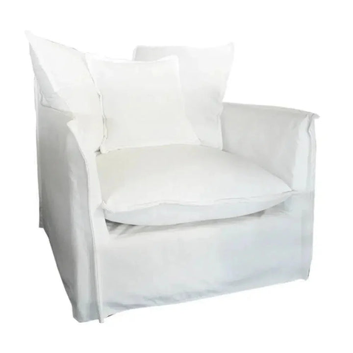 Jason Outdoor Slipcovered Chair White-Outdoor Lounge Chairs-Artesia-LOOMLAN