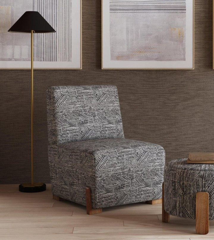 Jasper Bold Zebra Printed Accent Chair - LOOMLAN - Bassett Mirror - Club Chairs