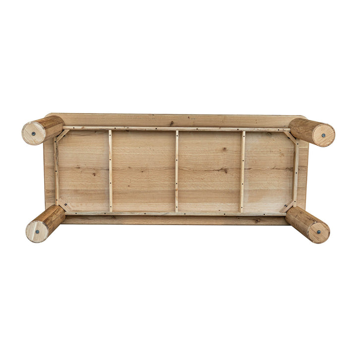 Jasper Natural Wooden Dining Table-Dining Tables-LH Imports-LOOMLAN