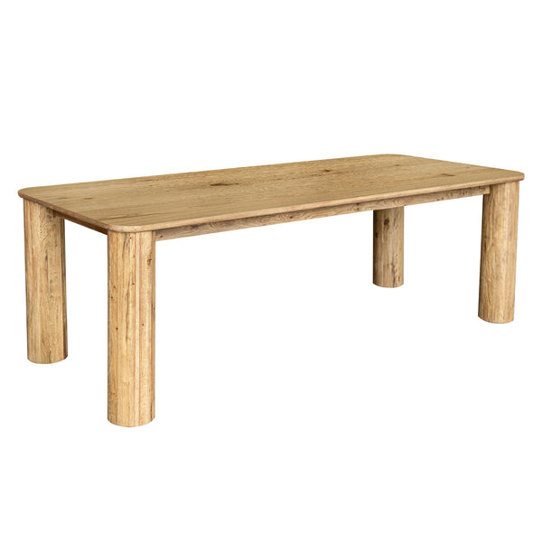 Jasper Natural Wooden Dining Table-Dining Tables-LH Imports-LOOMLAN