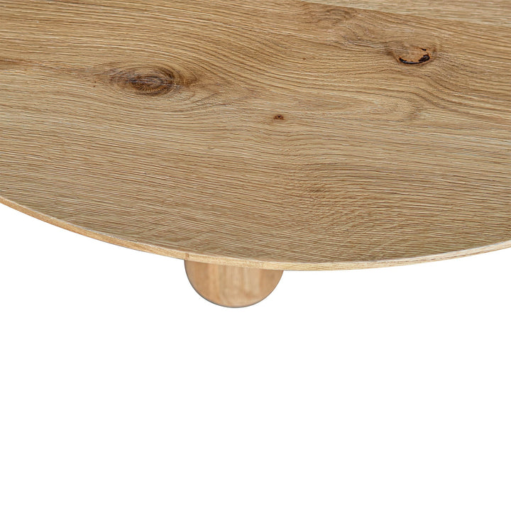 Jasper Wooden Round Dining Table-Dining Tables-LH Imports-LOOMLAN