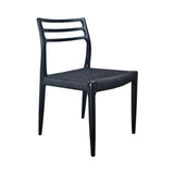 Java Rope Armless Dining Chair-Dining Chairs-LH Imports-Black-LOOMLAN