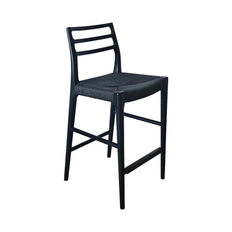 Java Rope Counter Stool-Counter Stools-LH Imports-Black-LOOMLAN