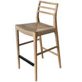 Java Rope Upholstered Counter Stool