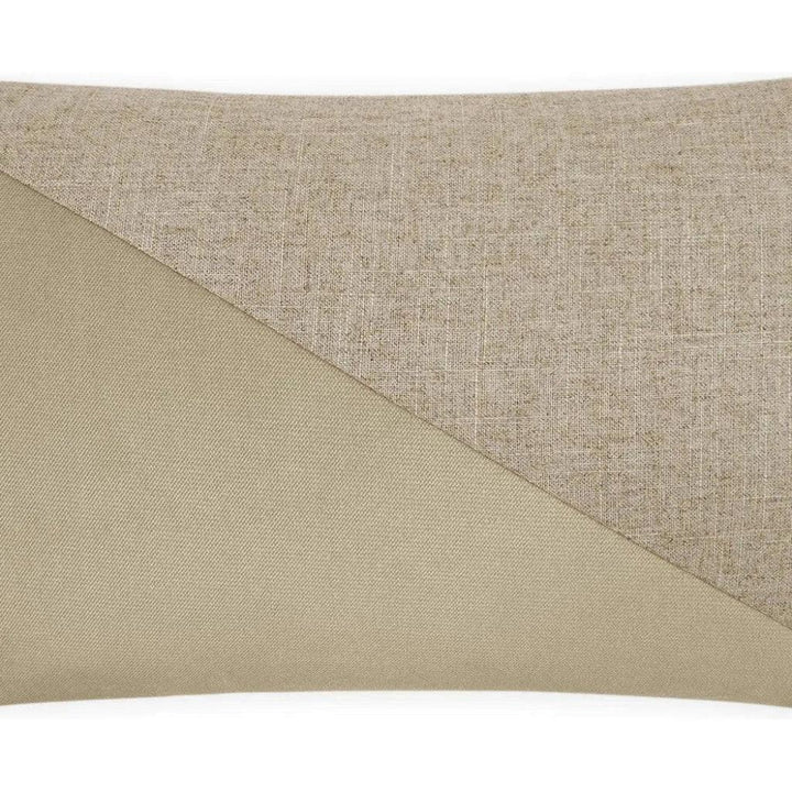 Jefferson Lumbar Linen Brown Throw Pillow Insert - LOOMLAN - D.V. Kap - Throw Pillows