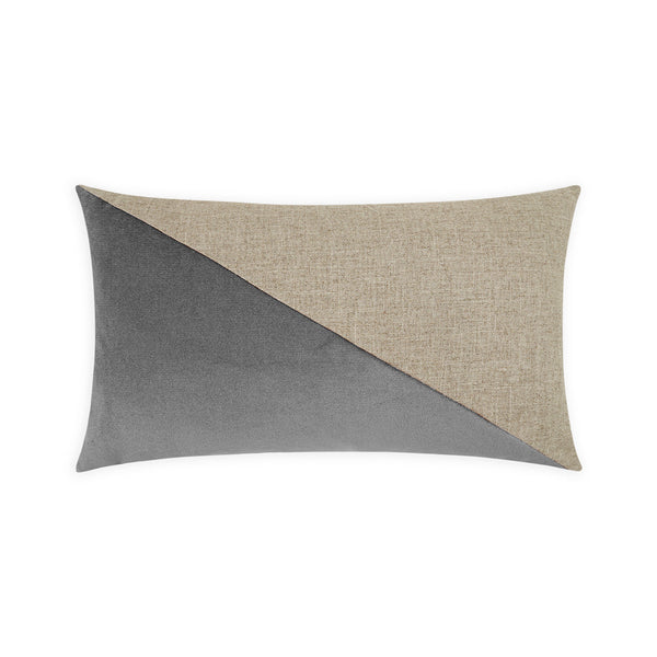 Jefferson Lumbar Pillow - Graphite-Throw Pillows-D.V. KAP-LOOMLAN