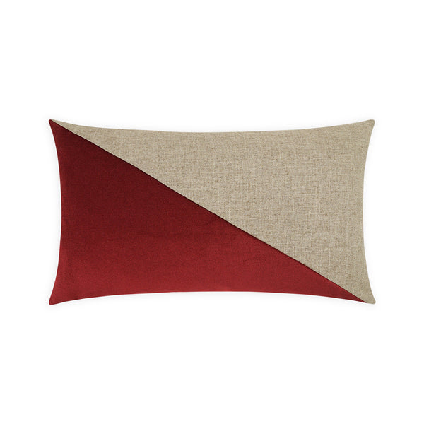 Jefferson Lumbar Pillow - Sangria-Throw Pillows-D.V. KAP-LOOMLAN