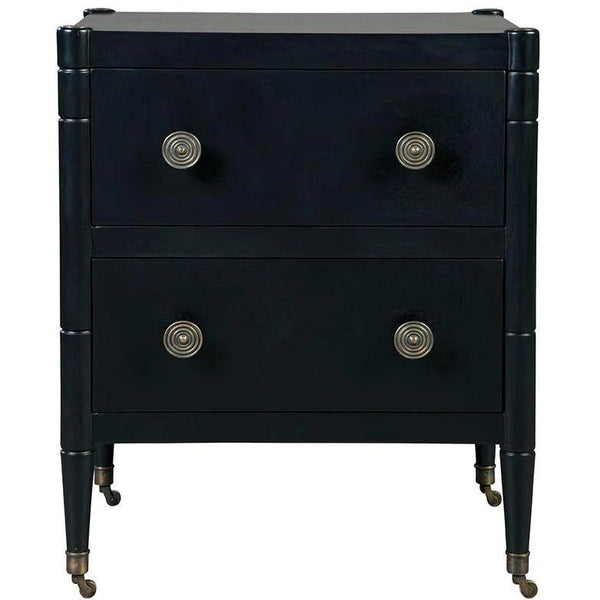 Jefferson Wooden Black Chest-Chests-Furniture Classics-LOOMLAN