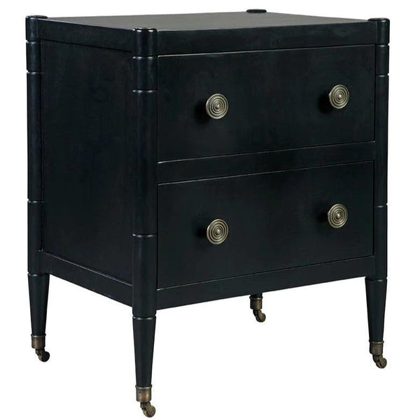 Jefferson Wooden Black Chest-Chests-Furniture Classics-LOOMLAN