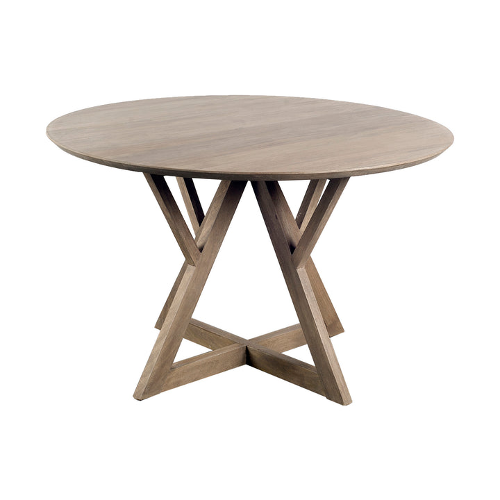 Jennings Light Brown Wood Dining Table-Dining Tables-Mercana-LOOMLAN