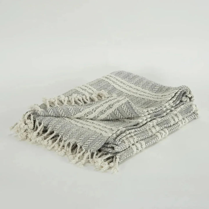 Jenny Handloomed Soft Cotton Throw Blanket - LOOMLAN - LOOMLAN - Throw Blankets