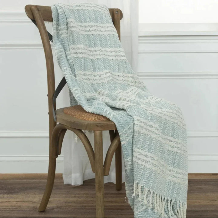 Jenny Handloomed Soft Cotton Throw Blanket - LOOMLAN - LOOMLAN - Throw Blankets