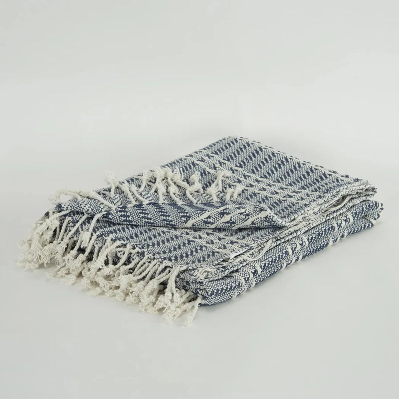 Jenny Handloomed Soft Cotton Throw Blanket