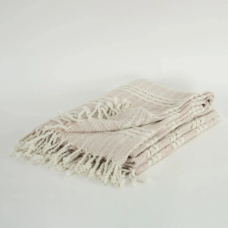 Jenny Handloomed Soft Cotton Throw Blanket