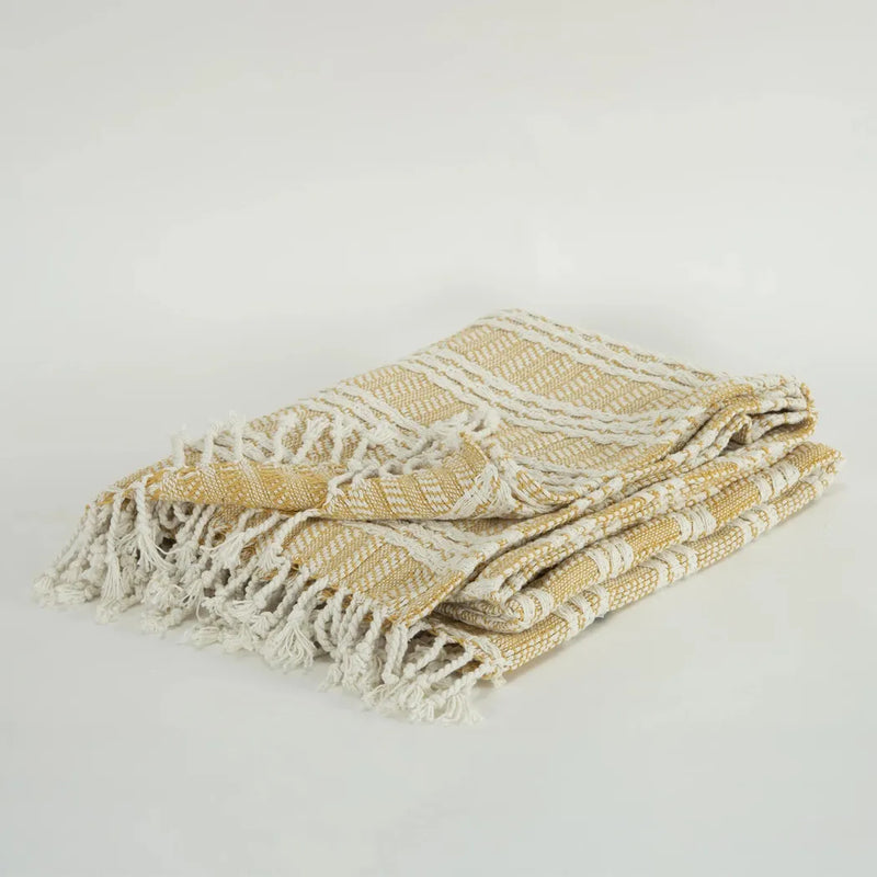 Jenny Handloomed Soft Cotton Throw Blanket