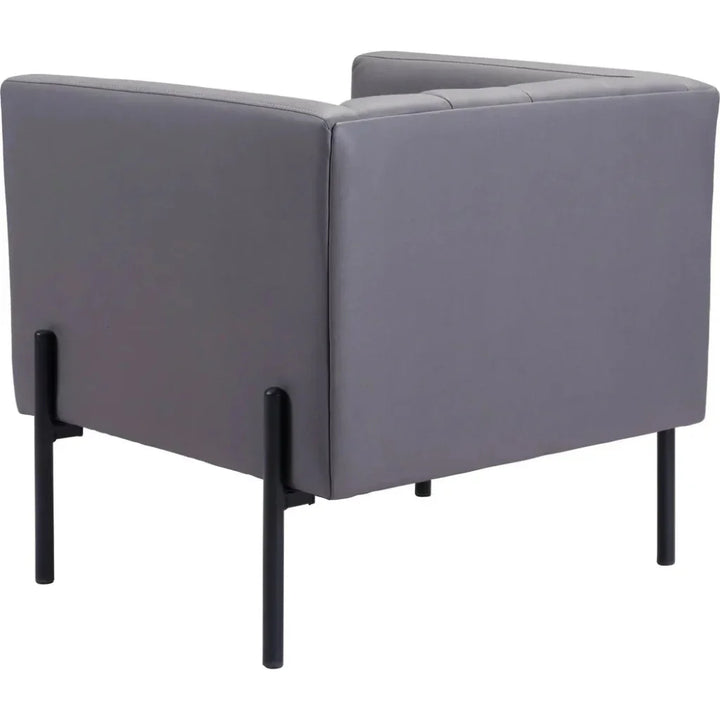 Jess Accent Chair Gray - LOOMLAN - Zuo Modern - Accent Chairs